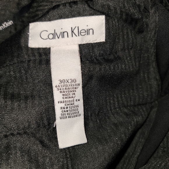 Mens sz 30 x 30 Calvin Klein Black Pants - Picture 3 of 3